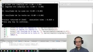 Estructuras en C - Ejercicio 1: Suma, resta y multiplicación de números complejos