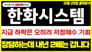 [한화시스템 주가전망] 지금 하락은 저점매수 기회 !, 장담하는데 내년 2배는 갑니다