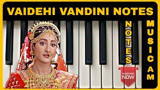 Vaidehi vandini vansundhara sutta piano tutorial | Ram Siya ke Luv Kush colors | Easy keyboard notes