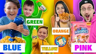 Eating Only ONE Color of Food for 24 Hours!!! (FV Family Challenge)