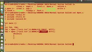Learn Unix/ Linux System Calls - Open ()