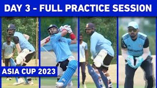Virat, Rohit, Rahul, Gill & Team India Practice Session Day 3 at NCA Camp Bangalore | Asia Cup 2023