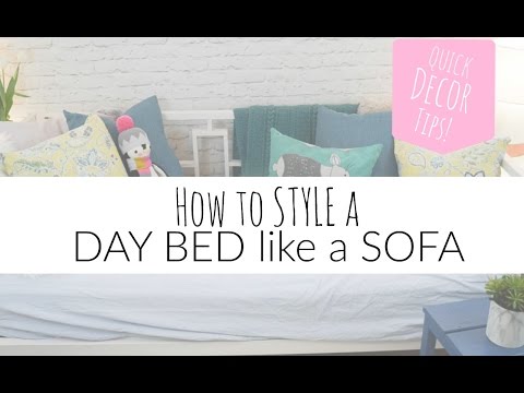 How to Style a Daybed like a Sofa How to Style a Daybed like a Sofa