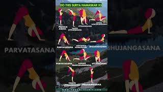 12 steps of Surya Namaskar #shorts #yoga