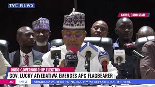 Gov. Lucky Aiyedatiwa Emerges APC Flagbearer For Governorship Ondo APC Primary Election