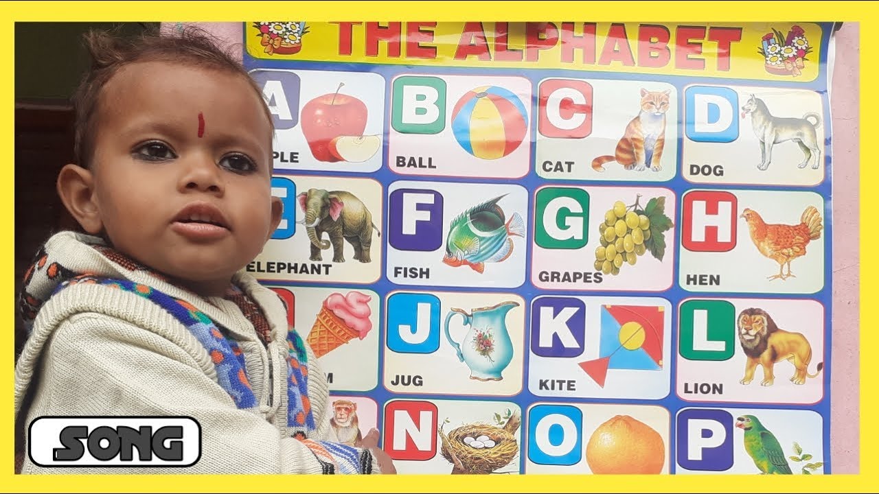 Abcd Chart Video | A For Apple B For Badka Apple |abcd Phonics Song ...