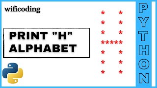 print "H" Alphabet using python program | print H using python