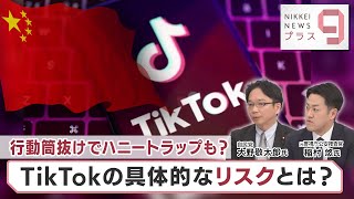 行動筒抜けでハニートラップも？ ＴｉｋＴｏｋの具体的なリスクとは？【日経プラス９】（2023年4月11日）