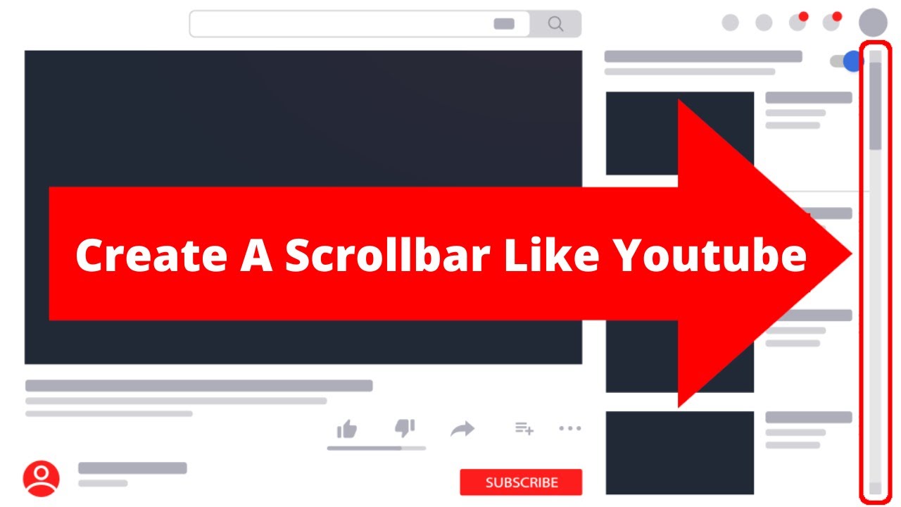 Create A Scrollbar Like Custom Css Scrollbar Youtube