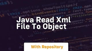 java read xml file to object