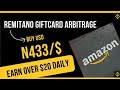 Buy US dollar at N433/$, unlimited giftcard arbitrage with Remitano, Make $20+ daily on remitano p2p