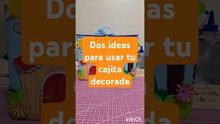 Dos ideas de cómo puedes usar tu cajita decorada #manualidadesparatodos #fomy #manualidades #foami