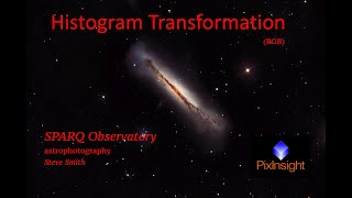 SPARQ Observatory  Astrophotography: 19. Histogram Transformation RGB