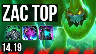 ZAC vs MORDEKAISER (TOP) | 600+ games | EUW Master | 14.19