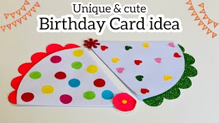 Unique & cute DIY BIRTHDAY CARD idea /Easy Birthday Card Tutorial /Handmade greeting card ideas