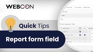 New Report form field |💡Quick Tips