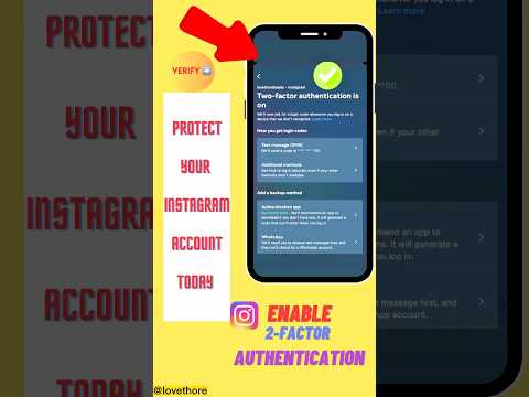 How to enable and verify Instagram two-factor authentication #youtubeshorts #trending #shorts #viral