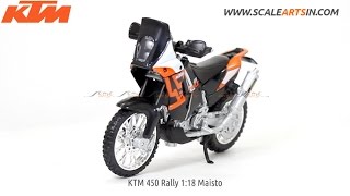 KTM 450 Rally 1:18 Maisto diecast scale model bike