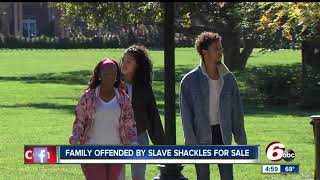 Family offended by slave shackles for sale