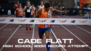 Cade Flatt 800m High School Record Attempt At New Balance Nationals Outdoor