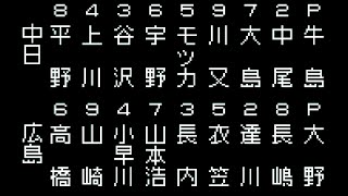 192-2 ベストプレープロ野球(GBA版) 1985年 広島ー中日 26回戦