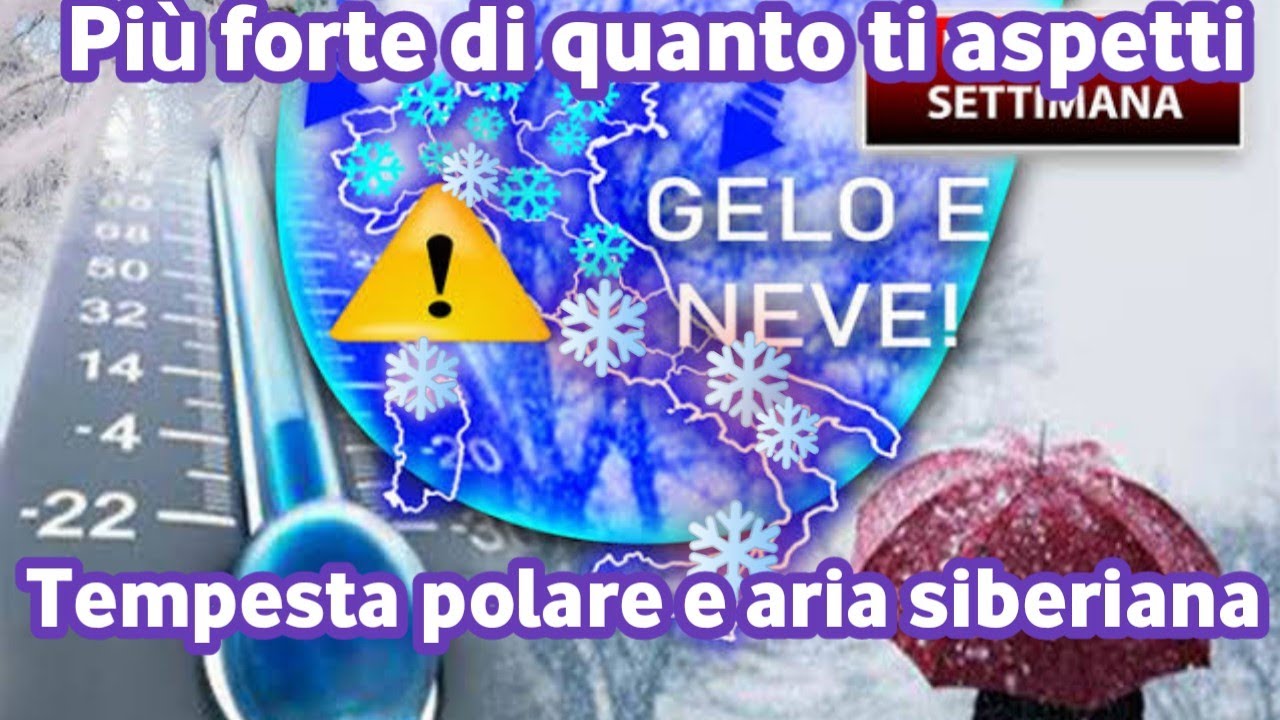 METEO- ECCO QUANDO TORNA UFFICIALMENTE LA NEVE E PIOGGIA E IL MALTEMPO ...