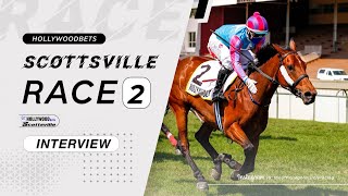 20230329 Hollywoodbets Scottsville Interview Race 2 won by JET LEGACY