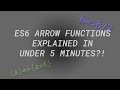 ES6 Arrow (Lambda) Functions Explained in 5 Minutes!