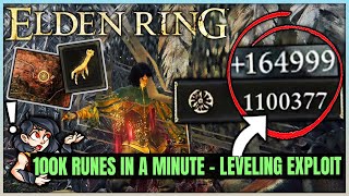 Elden Ring - How to Get 100k Runes in ONE MINUTE - Fast Leveling & Rune Farm Guide!