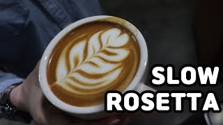 (SLOW ROSETTA) 라떼아트 슬로우 로제타 연습 (부평커피학원/주안커피학원/화곡커피학원/인천커피학원/서울커피학원/커피인바리스타학원)