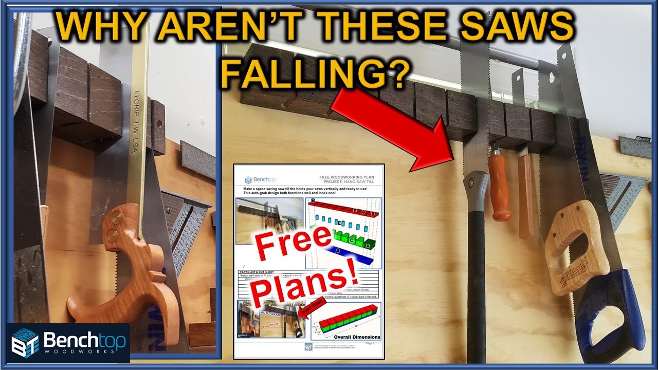 A Way To Store Handsaws For Woodworking? // Free Plans /SAVES SPACE ...