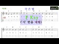 제24강. 각 key별 연주법. 작은별 연습 동영상 mr