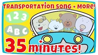 Transportation Song, Weather Song + More | Kids Song Compilation | The Singing Walrus