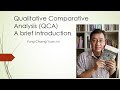 A brief introduction to Qualitative Comparative Analysis (QCA)