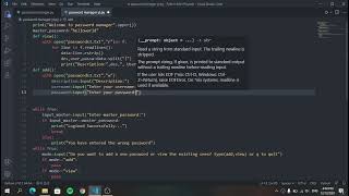 Creating a Password Manager in Python | Python Mini Projects | TeamOdyssey