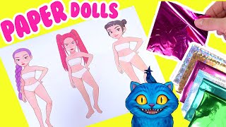 KPOP Hunters DIY Paper Doll Fashions for Rumi, Zoey, Mira Dolls! Crafts for Kids