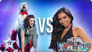 Ashleigh & Pudsey vs Francine Lewis | Britain's Got Talent World Cup 2018