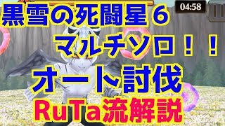 【ヴァルコネ】黒雪の死闘星６マルチソロオート討伐！【RuTa流解説】