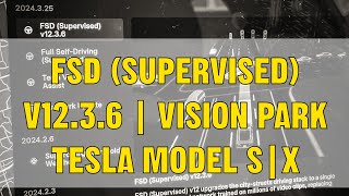 Very Impressive Drive FSD 12.3.6 | Autopark | Vision Park - @tesla  Model S / X #tesla #fsd