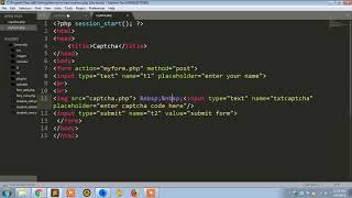 How to create captcha code in php