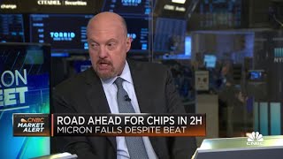 Jim Cramer on Micron shares falling after better-than-expected results