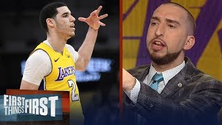 Nick Wright unveils the key change Lonzo made that will quiet his haters | FIRST THINGS FIRST