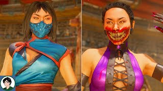 Mortal Kombat 11 - Mileena Vs Mileena (Mirror Match) - All Intros Dialogues