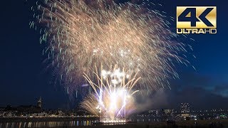 ⁽⁴ᴷ⁾ Nijmeegse Vierdaagse Vuurwerk 2018 - Nijmegen - Dream Fireworks Waal in Vlammen