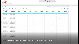 ADP: Updated Reconcile Timecard Page for Approvals