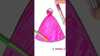 Pink and Silver Princess Dress 💖#glitter #glitterart #shorts #princess #princessdress #color #pink