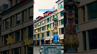 Lucerne old town Switzerland 🇨🇭 #shortsfeed #travel #luzer #oldtown