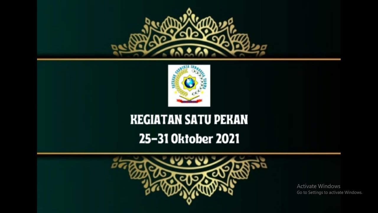 Rangkuman Kegiatan Dari Tanggal 25 Oktober Sampai Dengan 31 Oktober ...