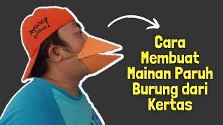 Cara Membuat Mainan Paruh Burung dari Kertas