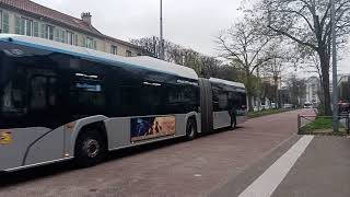 Bus 103 / 393 / Tvm RATP - GX337 GNV / Urbino 18 GNV / Scania Citywide LFA GNV à Rouget de Lisle